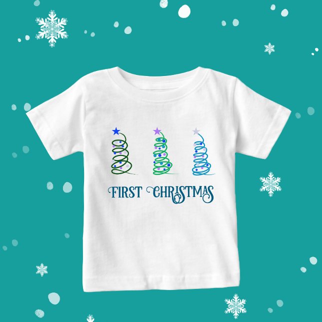 Camiseta Árvores de Natal (Criador carregado)