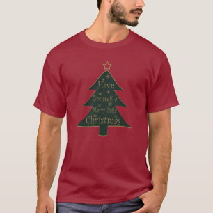 Camiseta Árvores de Natal de Pinheiro Frescas de Fazenda Mo
