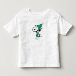 Camiseta árvores de natal do snoopy 