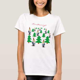 Camiseta Árvores de Natal dos Gnomos de Natal Thunder_Cove