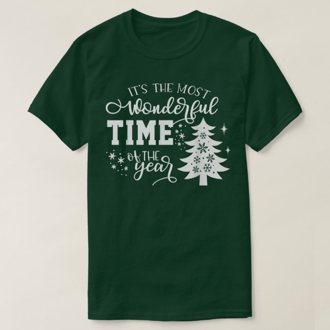 Camiseta Árvores De Natal É A Época Mais Maravilhosa (Frente do Design)