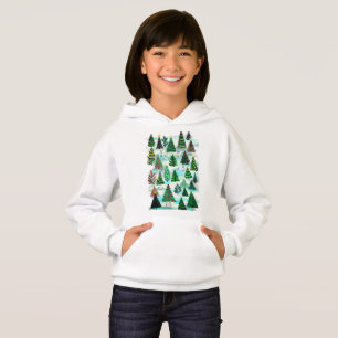 Camiseta Árvores de Natal e lebres de neve