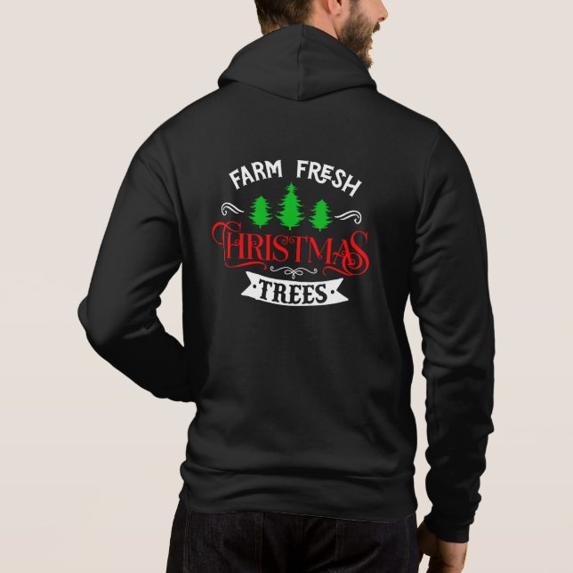 Camiseta Árvores de Natal Frescas da Fazenda Design-54390 (Verso)