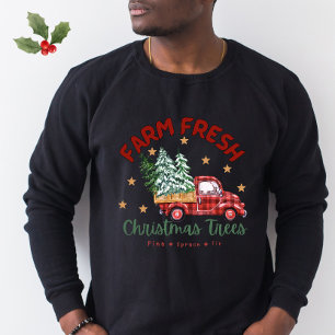 Camiseta Árvores de Natal frescas de fazenda