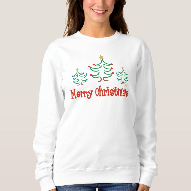 Camiseta Árvores de Natal Whimsical (Frente)