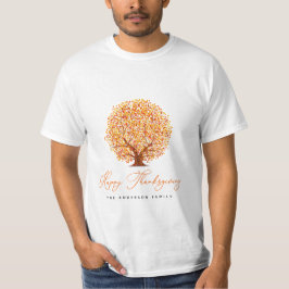 Camiseta árvores de outono felizes ação de graças
