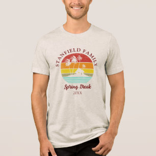 Camiseta Árvores de Palma de Praia Correspondentes à Quebra