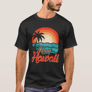 Camiseta Árvores de Palma de Praia Tropicais Havaianas Onda