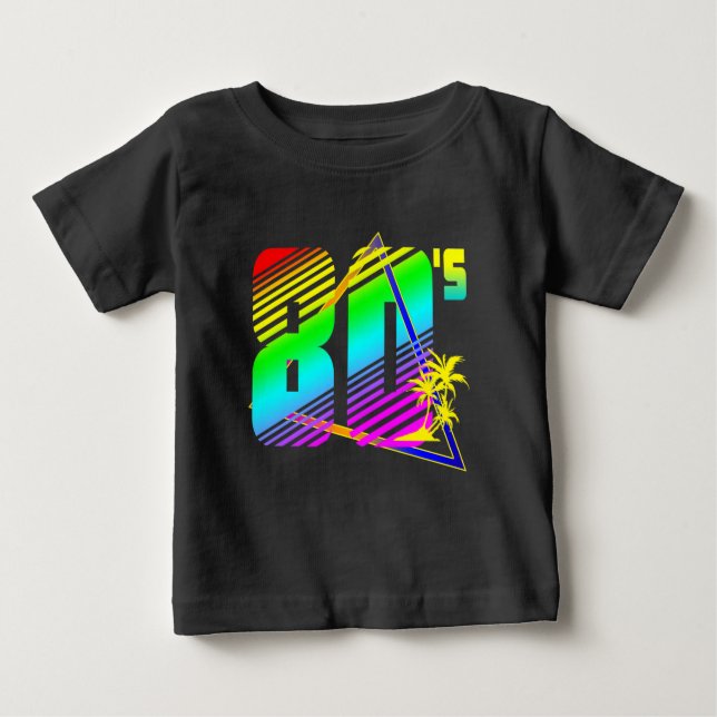 Camiseta Árvores de palmeira ao pôr do sol colorido dos ano (Frente)