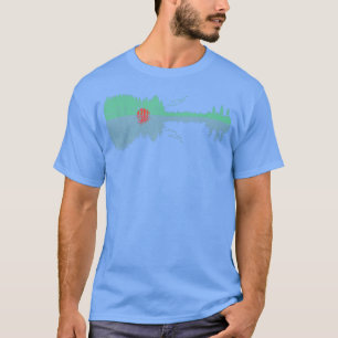 Camiseta Árvores de Violão Reflexão de Água Arte - Músicos 