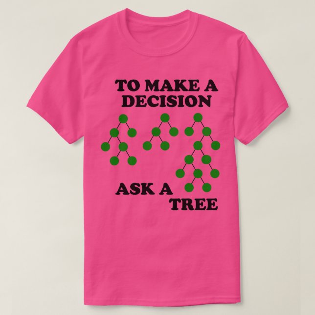 Camiseta Árvores decisórias como decidir (Frente do Design)
