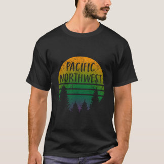Camiseta Árvores do Pacífico Noroeste Temperadas Natureza a