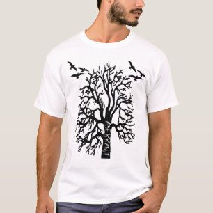 Camiseta Árvores e pássaros