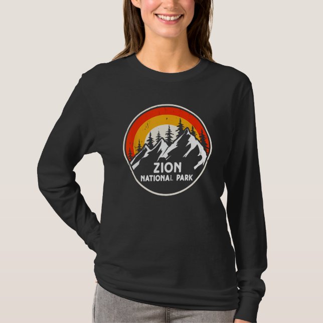 Camiseta Árvores e Sol da Montanha do Parque Nacional de Zi (Frente)