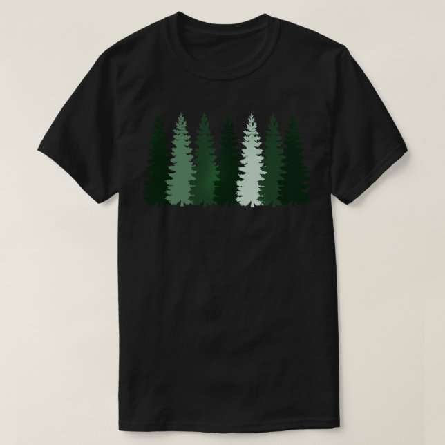 Camiseta Árvores Florestais (Frente do Design)