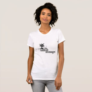 Camiseta Árvores Florestais Artísticas Femininas