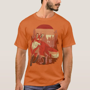 Camiseta Árvores Florestais De Outono Do Amante de os anima