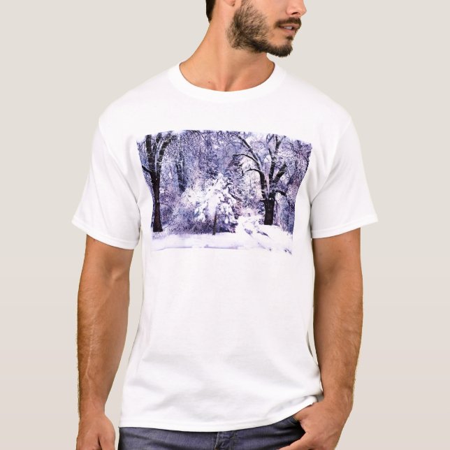 Camiseta Árvores na neve (Frente)
