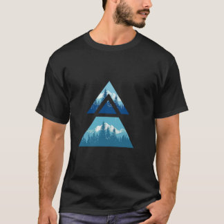 Camiseta Árvores Naturais Montanhas Florestais Naturais Out