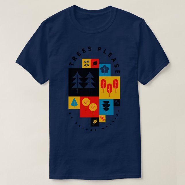 Camiseta Árvores por favor (Frente do Design)