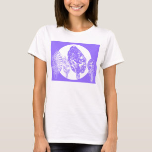 Camiseta Árvores Roxas e Lua Cheia