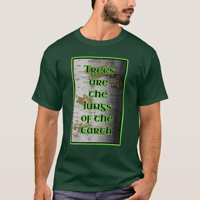 Camiseta Árvores são os pulmões do Aborista da Terra (Frente)