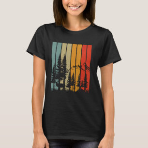 Camiseta Árvores Selvagens ao ar livre Natureza Retro Amant