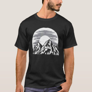 Camiseta Árvores Selvagens Montanha Natureza Fora do Caminh