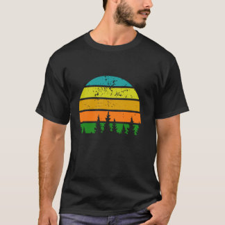 Camiseta Árvores Selvagens Verão ao ar livre Caminhando Nat