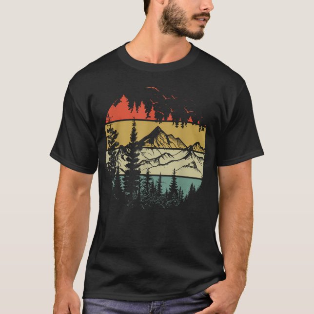Camiseta Árvores Vida Selvagem Natureza Vintage (Frente)