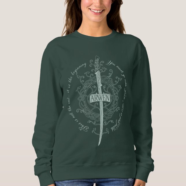 Camiseta ARWEN™ Espada Élfica Citação (Frente)