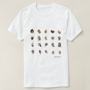 Camiseta as 20 caras dos caravaggio