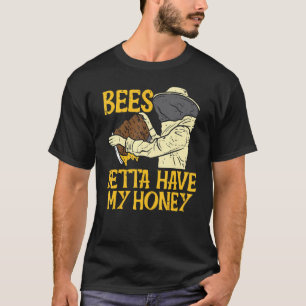 Camiseta As Abelhas Betta Têm O Meu Dinheiro Engraçado Apiá
