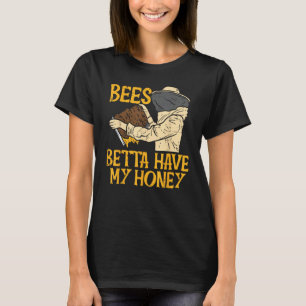 Camiseta As Abelhas Betta Têm O Meu Dinheiro Engraçado Apiá