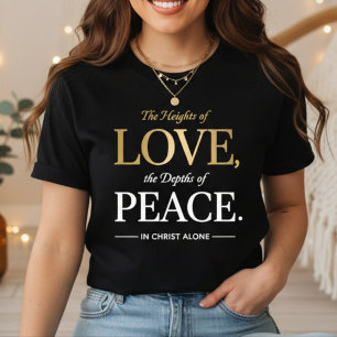 Camiseta As Alturas do Amor, As Profundezas da Paz