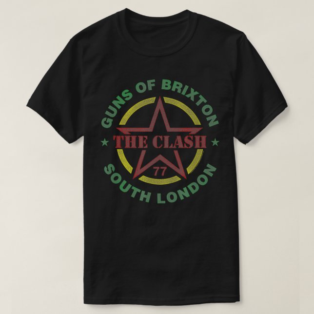 Camiseta As Armas Clash u2013 De Brixton (Frente do Design)