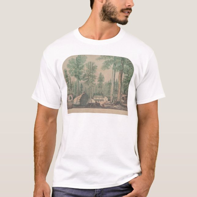 Camiseta As árvores gigantescas de Califórnia (1191) (Frente)