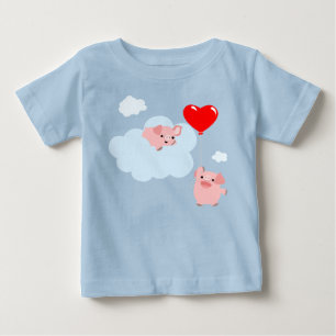 Camiseta As Asas do Amor (Porcos de Cartoon)
