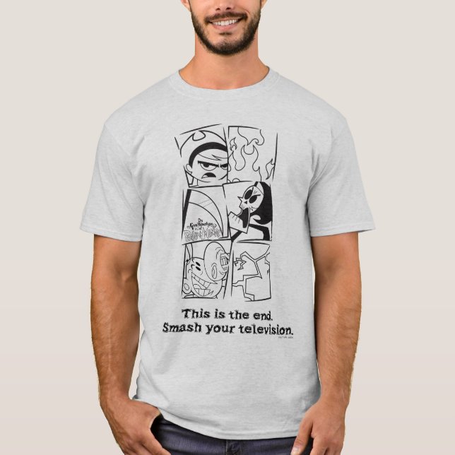 Camiseta As Aventuras Grim de Billy & Mandy - O Fim (Frente)