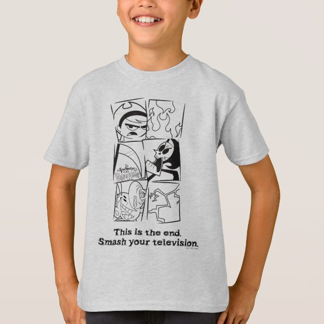 Camiseta As Aventuras Grim de Billy & Mandy - O Fim (Frente)