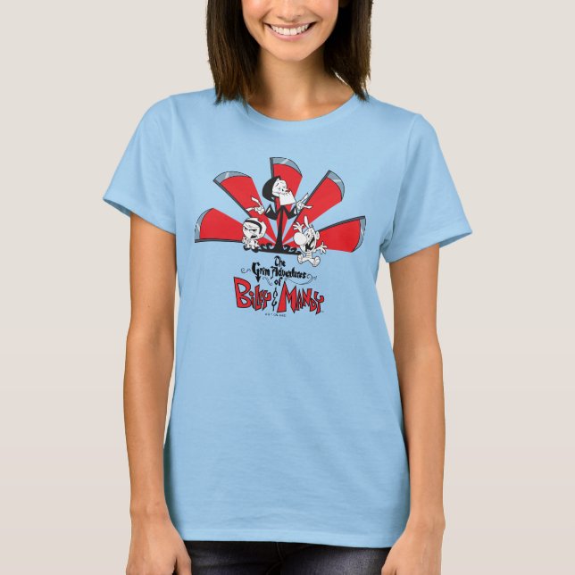 Camiseta As Aventuras Negras da Arte Billy & Mandy Scythes (Frente)