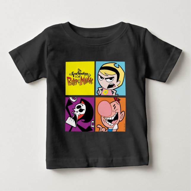 Camiseta As Aventuras Negras de Billy & Mandy Character Art (Frente)