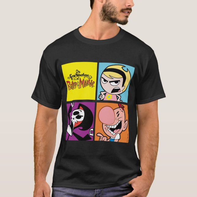 Camiseta As Aventuras Negras de Billy & Mandy Character Art (Frente)