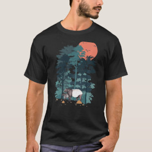 Camiseta As Aves Da Árvore Pinheira De Tapir Estão Voando P