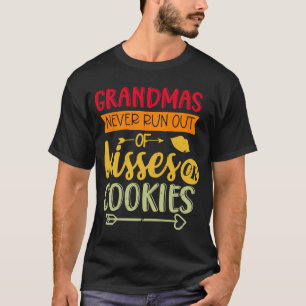 Camiseta As avós nunca se esgotam de beijos ou biscoitos di