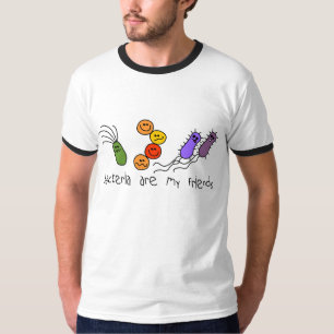 Camiseta As bactérias são meus amigos