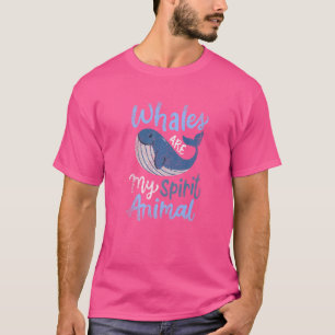 Camiseta As Baleias São A Minha Vintagem Animal Espiritual