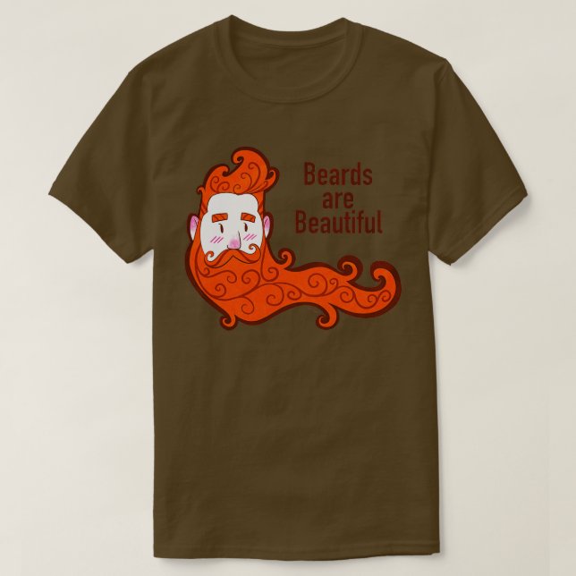 Camiseta As barbas são lindas (Frente do Design)