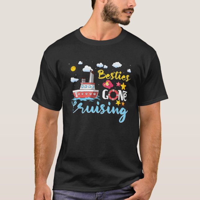 Camiseta As Besties Se Foram Para Os Presentes De Amigos. (Frente)