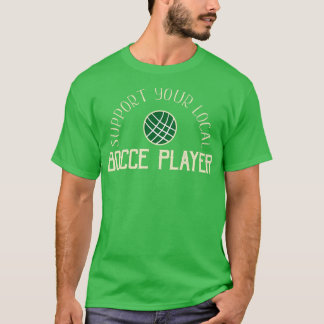 Camiseta As Bolas Engraçadas Suportam Seu Jogador Local